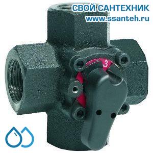10279 Honeywell V5442A1055 Клапан четырехходовой поворотный муфтовый, PN6, DN32, Kvs 16, 2…110 °C