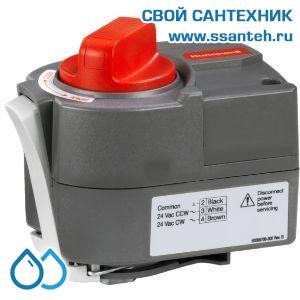10436 Honeywell MVN613A1500 Электропривод для трехходовых поворотных клапанов, 24Vac, 1.5м кабель, STD адапт