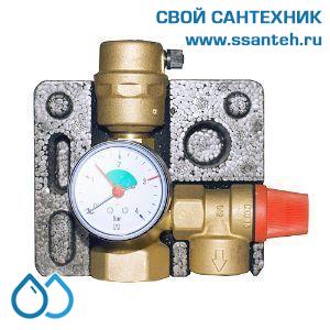 14525 HERZ 1210404 Группа безопасности для котла PN2,5 бар, 20-120°С, G1-1", G2-3/4"