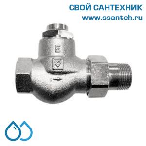 14861 HERZ 1372302 Клапан для отключения радиатора прямой, 3/4", Kvs 4,7 м3/час, PN 10 бар, 110°C, с высокой пропускной способностью
