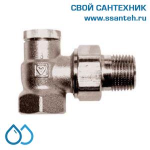 14871 HERZ 1372441 Клапан для отключения радиатора угловой, 1/2", Kvs 2,6 м3/час, PN 10 бар, 110°C