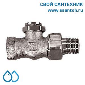 14900 HERZ 1392301 Клапан для отключения радиатора прямой, 1/2", Kvs 1,5 м3/час, PN 10 бар, 110°C, с гидравлической настройкой.