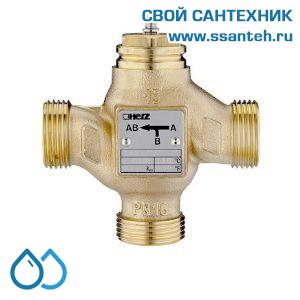 15042 HERZ 1403715 Клапан регулирующий трехходовой линейный резьбовой, 1/2", PN16, Kvs 4,0, +140°C