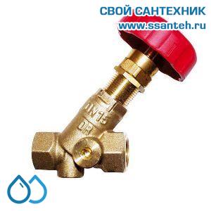 15140 HERZ 1411764 Клапан балансировочный для отопления без измерительных клапанов, DN32, 1 1/4", PN20, Kvs 15,97 м3/час, 130°С, Штремакс-R