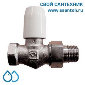 15323 HERZ 1552310 Клапан ручной радиаторный прямой, 3/8", Kvs 1,4 м3/час, PN 10 бар, 110°C, с точной предварительной настройкой.