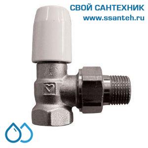 15332 HERZ 1552411 Клапан ручной радиаторный прямой, 1/2", Kvs 3,0 м3/час, PN 10 бар, 110°C, с точной предварительной настройкой.