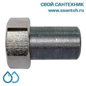 15460 HERZ, 1624065 Соединитель с накидной гайкой приварной, G1 3/4" x 47,5 мм, плоское уплотнение, прокладка