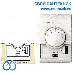 15741 HONEYWELL T6371C1015 Термостат для вентиляции 3-х ск., 10-30С, 230В, антисипатор, нагрев/охлаждение