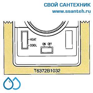 15744 HONEYWELL T6372B1032 Термостат для фэн-койлов 10-30С, 230В, антисипатор, нагрев/охлаждение