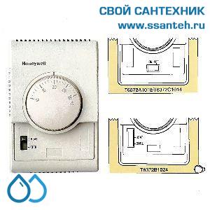 15745 HONEYWELL T6372C1014 Термостат для фэн-койлов 10-30С, 230В, антисипатор, нагрев/охлаждение