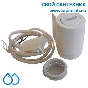 16154 HERZ, 1771113 Термоэлекрический привод для зонного регулирования, М28х1,5, 2-pt, 110Н, 24В, 4,0мм, 4,5мин, НО