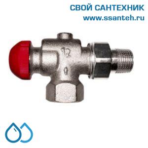 16221 HERZ 1772867 Клапан термостатический радиаторный осевой, 1/2", Kvs 0,03-1,2 м3/час, PN 10бар, 120°C с плавной преднастройкой