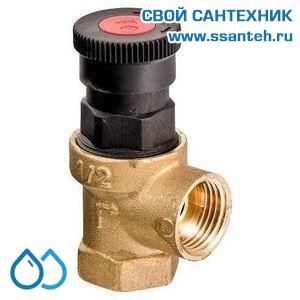 01760 VT.0490.G.0460 Клапан предохранительный сбросной для отопления, 1/2, 6 Бар