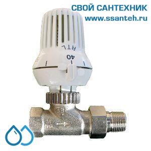 18162   TERMICUS T6102DBB15 RTL Клапан двухходовой для теплого пола прямой, 1/2, +20...+50°С, Kvs 0,59 м3/час (снят с производства, замена 18211)