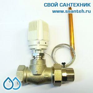 18811  TERMICUS T50V7723-25 Регулятор температуры прямого действия, DN25, +20...+50°С,  Kvs 5,0 м3/час, с выносным термобаллоном