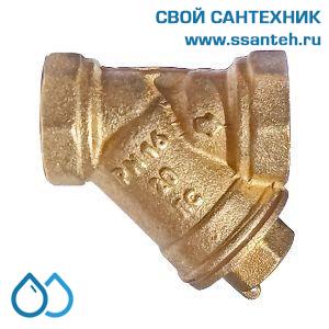 18914 Termicus Фильтр грязевик косой DN15 PN 16 1/2" ВР без покрытия