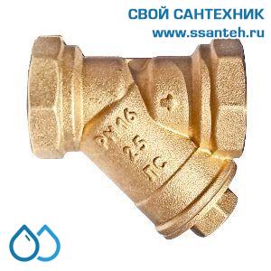 18916 Termicus Фильтр грязевик косой DN25 PN 16 1" ВР без покрытия