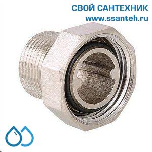 19693 Полусгон с накидной гайкой, 3/4" х 1/2" НР,  конус