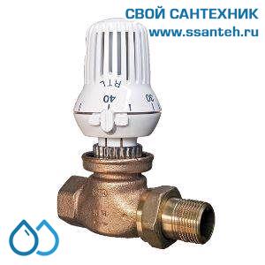 20393 TERMICUS T6102DH15 RTL Клапан двухходовой для теплого пола прямой, 1/2, +20...+50°С, Kvs 3,5 м3/час