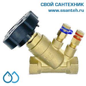 23637 SBV32DA Клапан запорно-балансировочный ручной, ВР, DN32 PN25, Kvs 15,  с изм.нип. тип NB