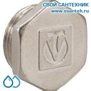 00813 Заглушка резьбовая латунная 3/4 НР