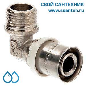 09089 Угольник пресс с переходом на нар.р. 26 х 3/4"