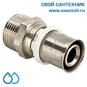 00972 Соединитель пресс с переходом на нар.р. 20 х 1/2"